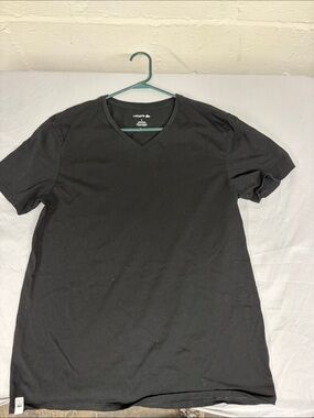 Lacoste Black V-Neck Short Sleeve Tee